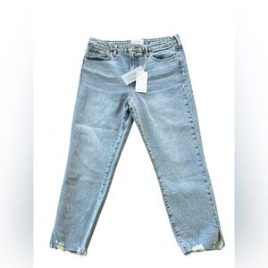 Dear John Light Blue Straight distressed Leg high rise Jeans size 31 (12)